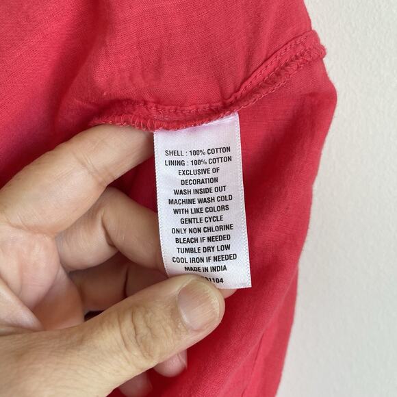 Crown & Ivy Plus Size 2X Flutter Short Sleeves Floral Embroidered Dress Boho - Picture 8 of 12